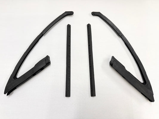1965-1968 CHEVROLET CHEVY IMPALA 2 DOOR HARDTOP OR CONVERTIBLE DOOR VENT WINDOW WEATHERSTRIP SET RUBBERS 1PAIR [NEW]