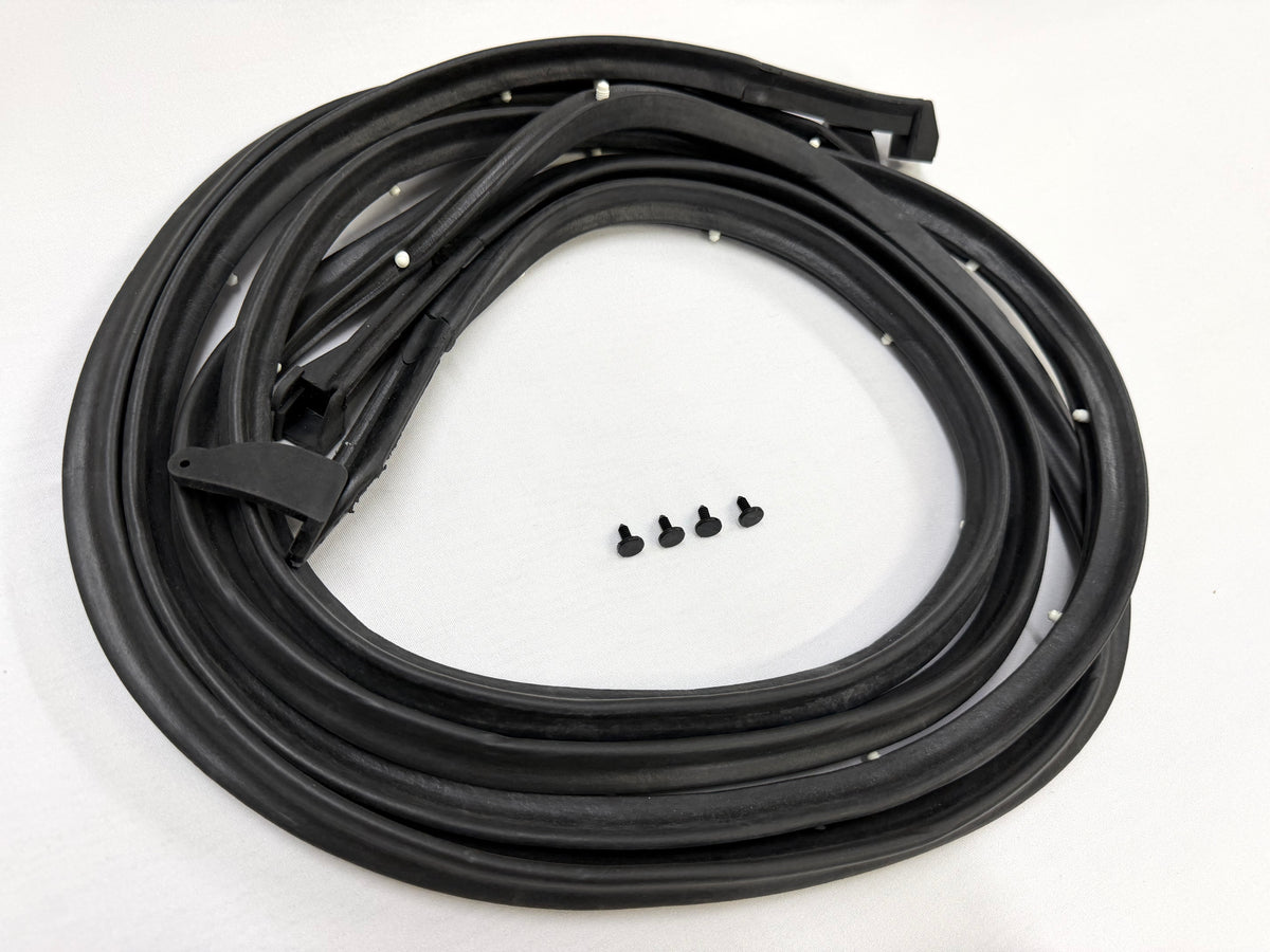 1963-1964 CHEVROLET IMPALA 2 DOOR HARDTOP or CONVERTIBLE DOOR FRAME WEATHERSTRIPS RUBBERS SEALS 1PAIR / BEL AIR BISCAYNE PONTIAC BUICK CADILLAC OLDSMOBILE