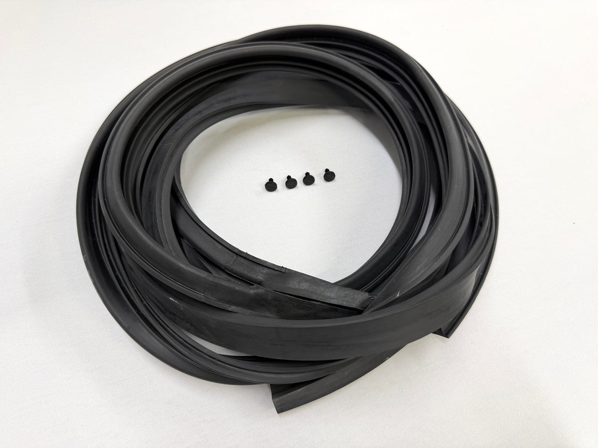 1965-66 CHEVROLET CHEVY IMPALA / BUICK PONTIAC OLDSMOBILE 2 DOOR HARDTOP ROOF RAIL WEATHERSTRIPS RUBBERS SEALS 1PAIR [NEW]