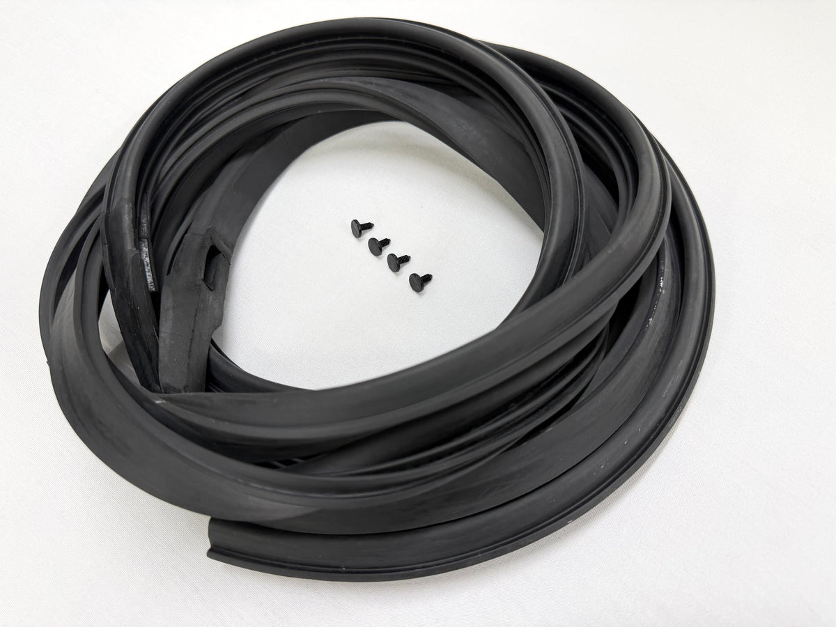 1965-66 CHEVROLET CHEVY IMPALA / BUICK PONTIAC OLDSMOBILE 2 DOOR HARDTOP ROOF RAIL WEATHERSTRIPS RUBBERS SEALS 1PAIR [NEW]