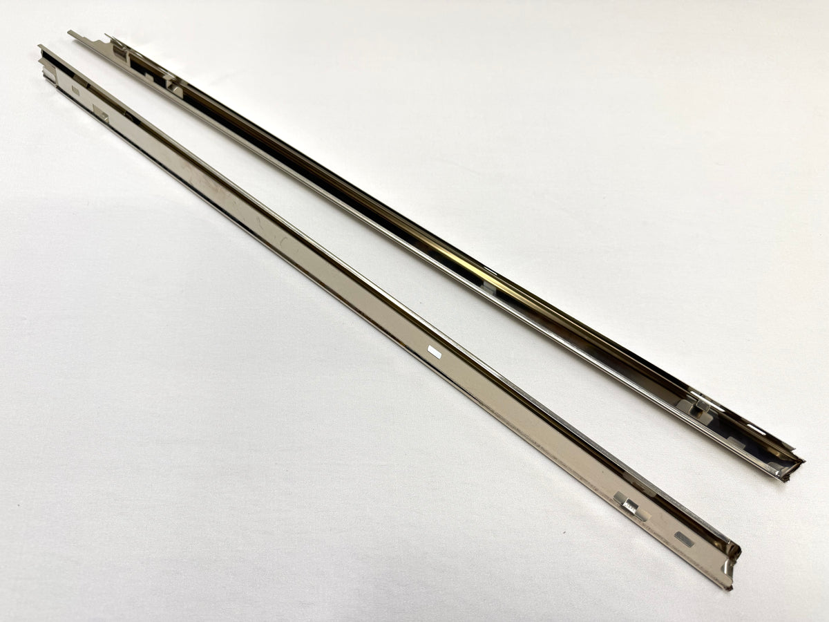 1962-64 CHEVY CHEVROLET IMPALA 2 DOOR EXTERIOR QUARTER BELT LINE REVEAL MOLDINGS 1PAIR / STAINLESS STEEL / BELT QUARTER WINDOW TRIMS