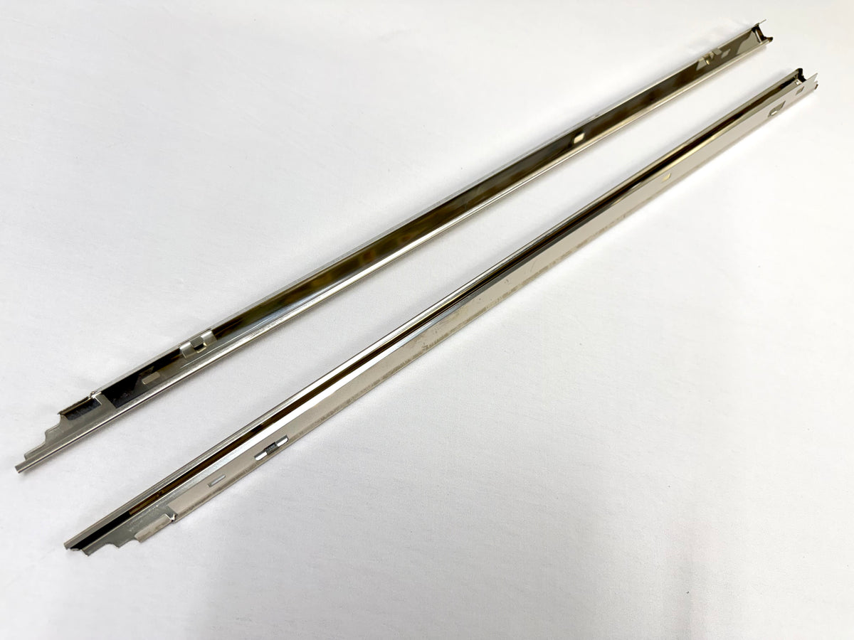 1962-64 CHEVY CHEVROLET IMPALA 2 DOOR EXTERIOR QUARTER BELT LINE REVEAL MOLDINGS 1PAIR / STAINLESS STEEL / BELT QUARTER WINDOW TRIMS