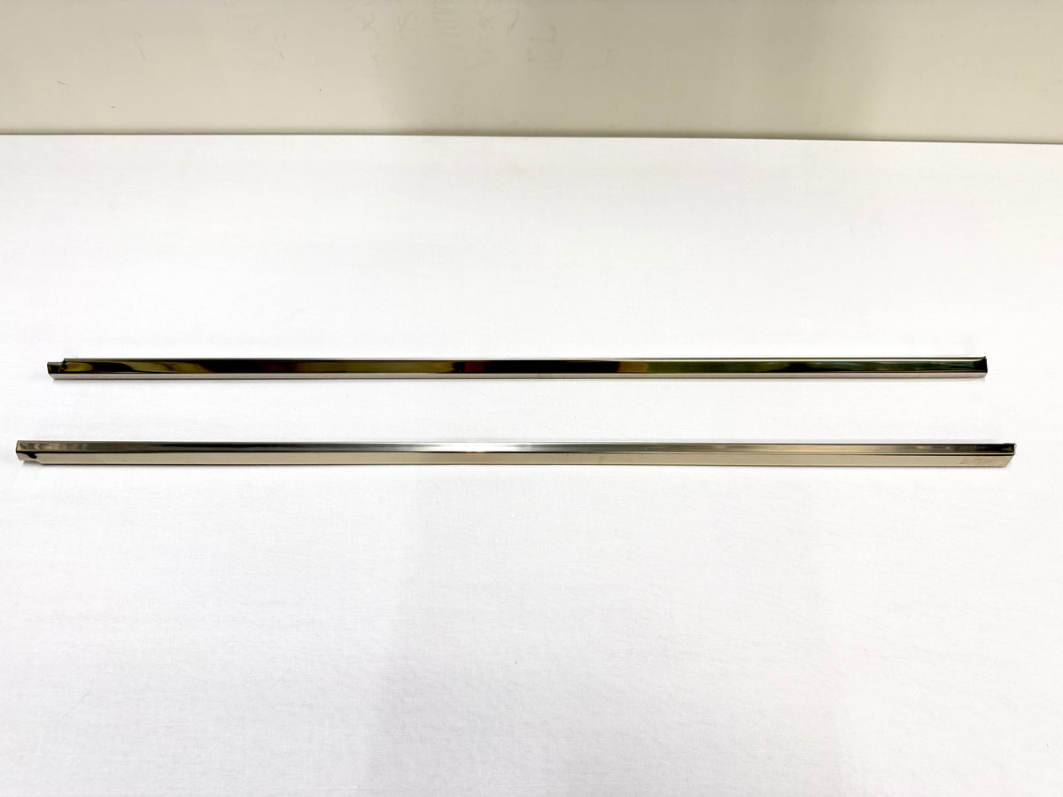 1961-64 CHEVY CHEVROLET IMPALA 2 DOOR HARDTOP EXTERIOR DOOR BELT LINE REVEAL MOLDINGS 1PAIR / STAINLESS STEEL / BELT DOOR WINDOW TRIMS