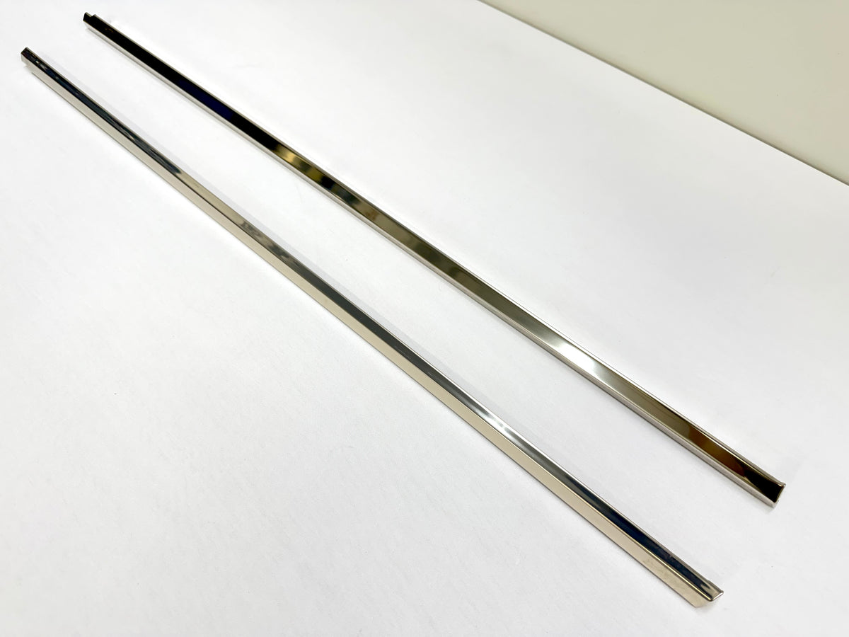 1961-64 CHEVY CHEVROLET IMPALA 2 DOOR HARDTOP EXTERIOR DOOR BELT LINE REVEAL MOLDINGS 1PAIR / STAINLESS STEEL / BELT DOOR WINDOW TRIMS