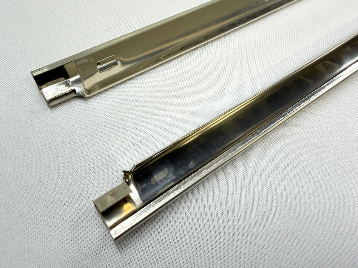 1961-64 CHEVY CHEVROLET IMPALA 2 DOOR HARDTOP EXTERIOR DOOR BELT LINE REVEAL MOLDINGS 1PAIR / STAINLESS STEEL / BELT DOOR WINDOW TRIMS