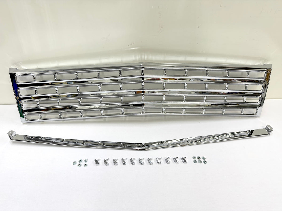 1962 CHEVY IMPALA BEL AIR BISCAYNE FRONT GRILL (GRILLE) COMPLETE SET / TRIPLE CHROME FINISH [NEW]