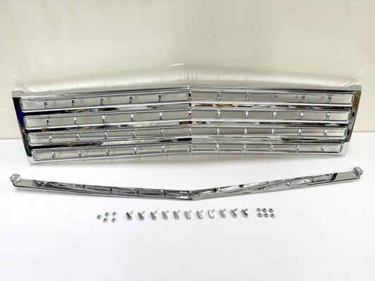 1962 CHEVY IMPALA BEL AIR BISCAYNE FRONT GRILL (GRILLE) COMPLETE SET / TRIPLE CHROME FINISH [NEW]