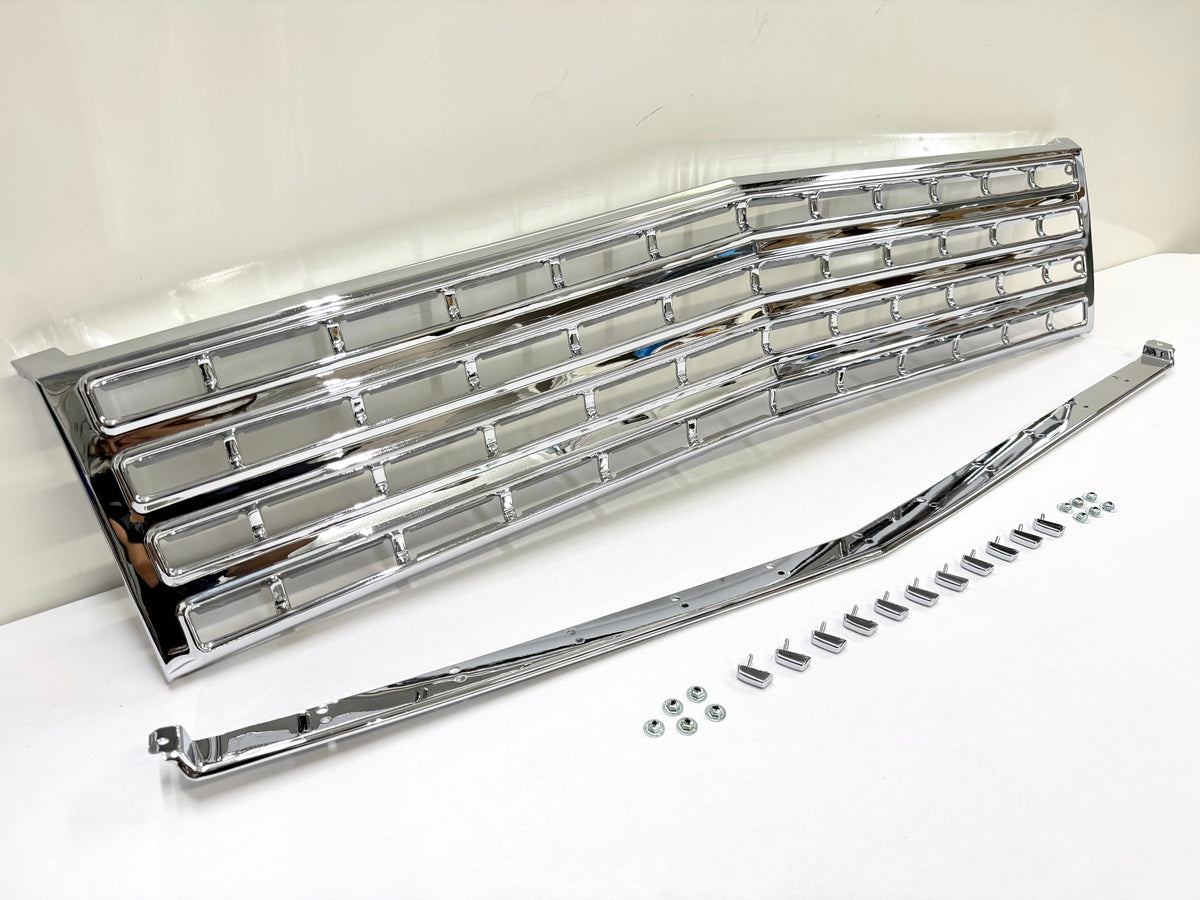 1962 CHEVY IMPALA BEL AIR BISCAYNE FRONT GRILL (GRILLE) COMPLETE SET / TRIPLE CHROME FINISH [NEW]
