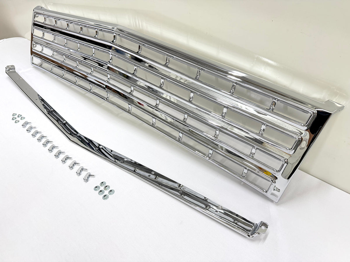1962 CHEVY IMPALA BEL AIR BISCAYNE FRONT GRILL (GRILLE) COMPLETE SET / TRIPLE CHROME FINISH [NEW]