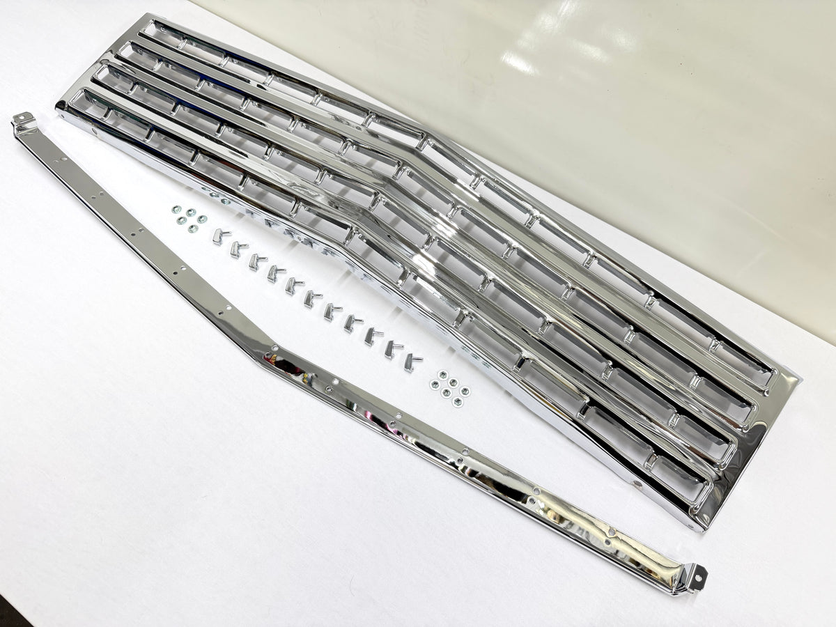 1962 CHEVY IMPALA BEL AIR BISCAYNE FRONT GRILL (GRILLE) COMPLETE SET / TRIPLE CHROME FINISH [NEW]