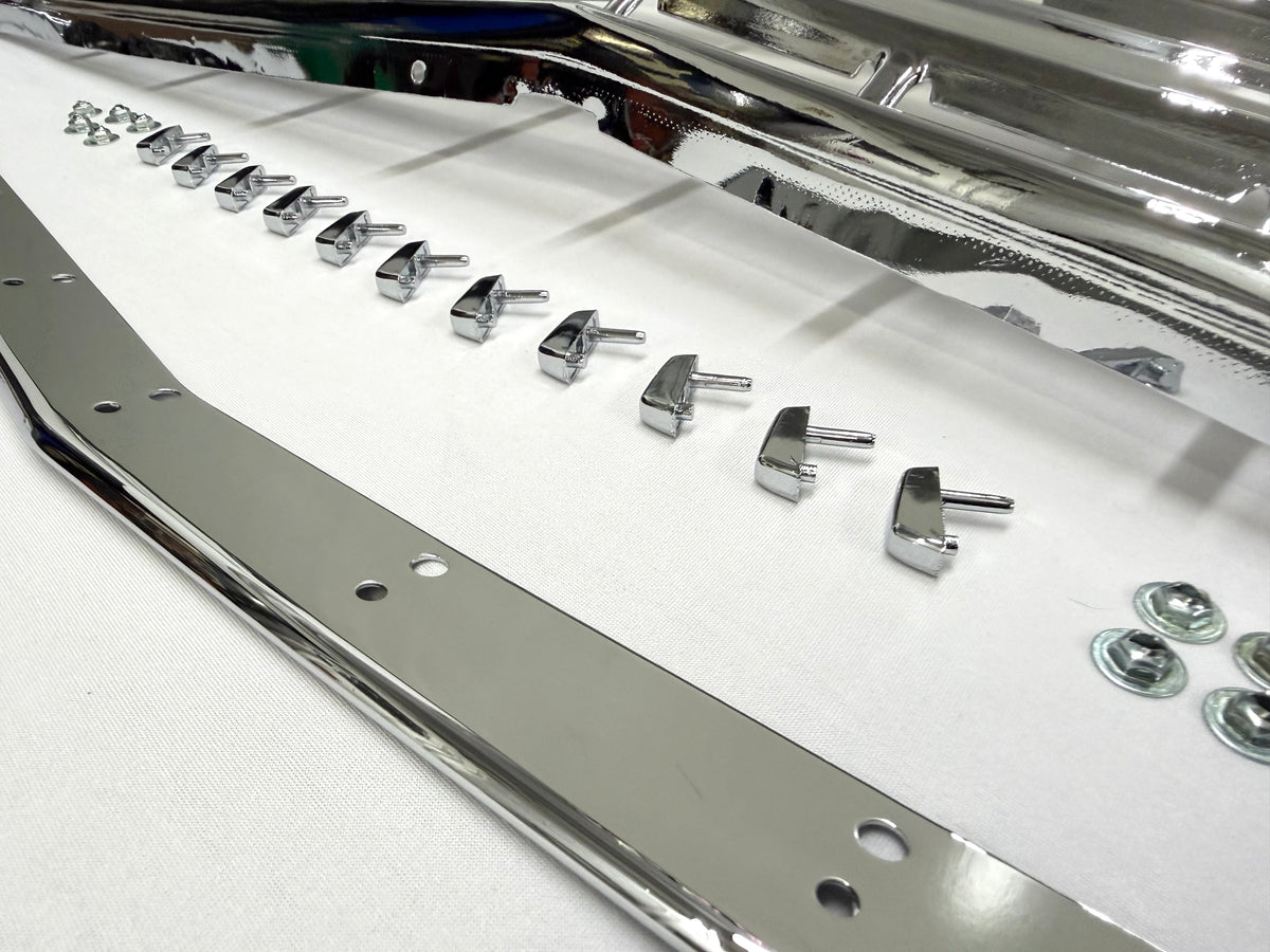 1962 CHEVY IMPALA BEL AIR BISCAYNE FRONT GRILL (GRILLE) COMPLETE SET / TRIPLE CHROME FINISH [NEW]