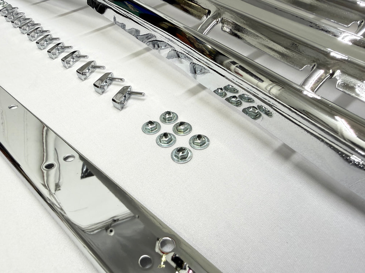 1962 CHEVY IMPALA BEL AIR BISCAYNE FRONT GRILL (GRILLE) COMPLETE SET / TRIPLE CHROME FINISH [NEW]