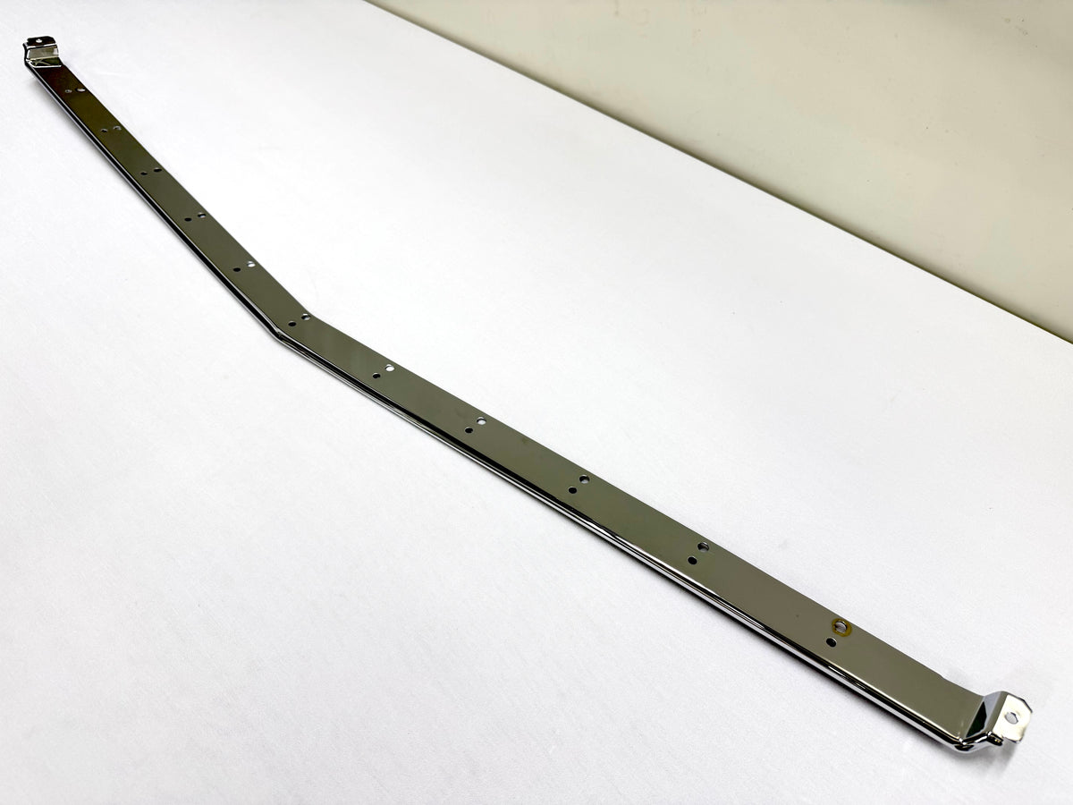 1962 CHEVY IMPALA BEL AIR BISCAYNE / FULL SIZE FRONT GRILL (GRILLE) UPPER MOLDING 1PC / TRIPLE CHROME FINISH [NEW]
