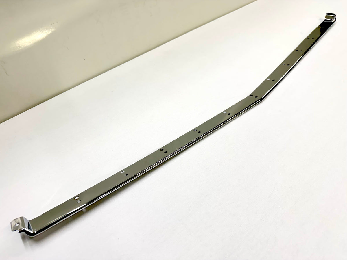 1962 CHEVY IMPALA BEL AIR BISCAYNE / FULL SIZE FRONT GRILL (GRILLE) UPPER MOLDING 1PC / TRIPLE CHROME FINISH [NEW]