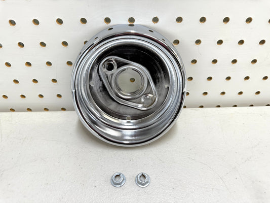 1961 CHEVY IMPALA BEL AIR BISCAYNE TAIL LAMP BASE , TAILLAMP BEZEL TAIL LIGHT HOUSING 1PC / IMPORT CHROME [NEW]