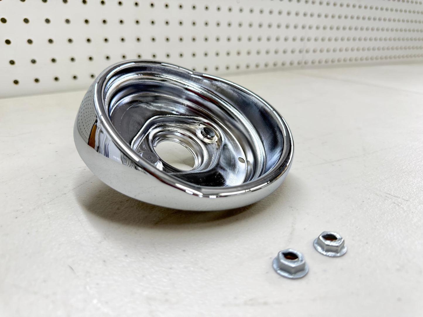 1961 CHEVY IMPALA BEL AIR BISCAYNE TAIL LAMP BASE , TAILLAMP BEZEL TAIL LIGHT HOUSING 1PC / IMPORT CHROME [NEW]