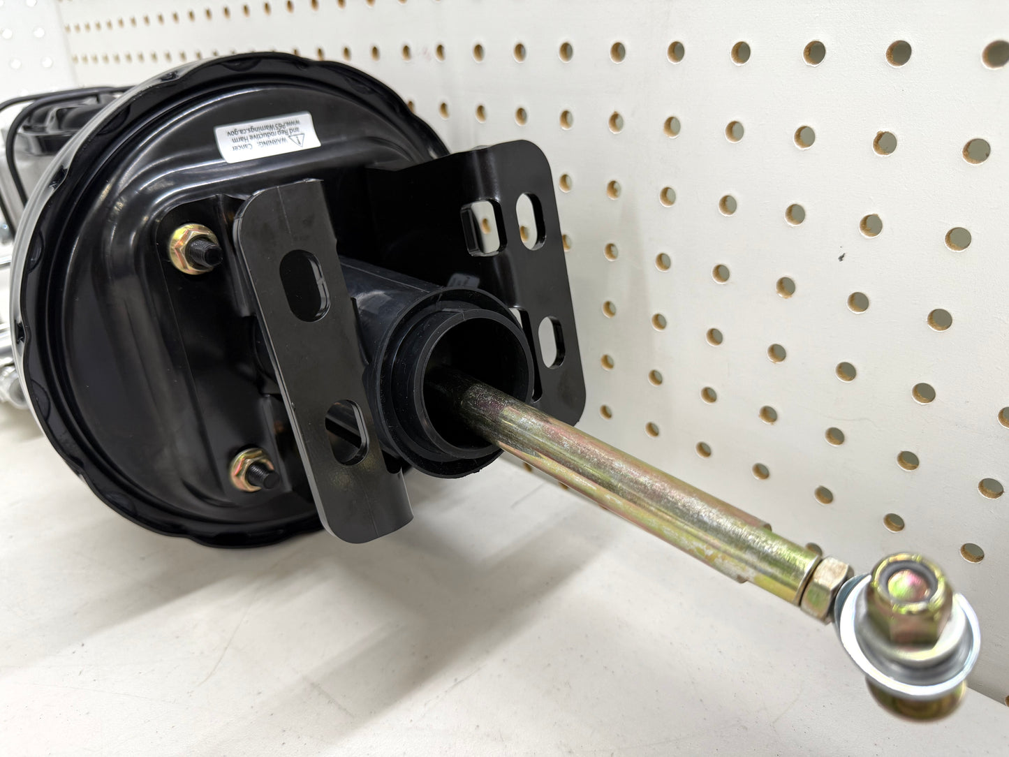 1958-1964 CHEVY FULL-SIZE / IMPALA 8" POWER BRAKE DUAL BOOSTER MASTER CONVERSION KIT (FOR DISC & DISC BRAKE) / BLACK & SILVER COMBO