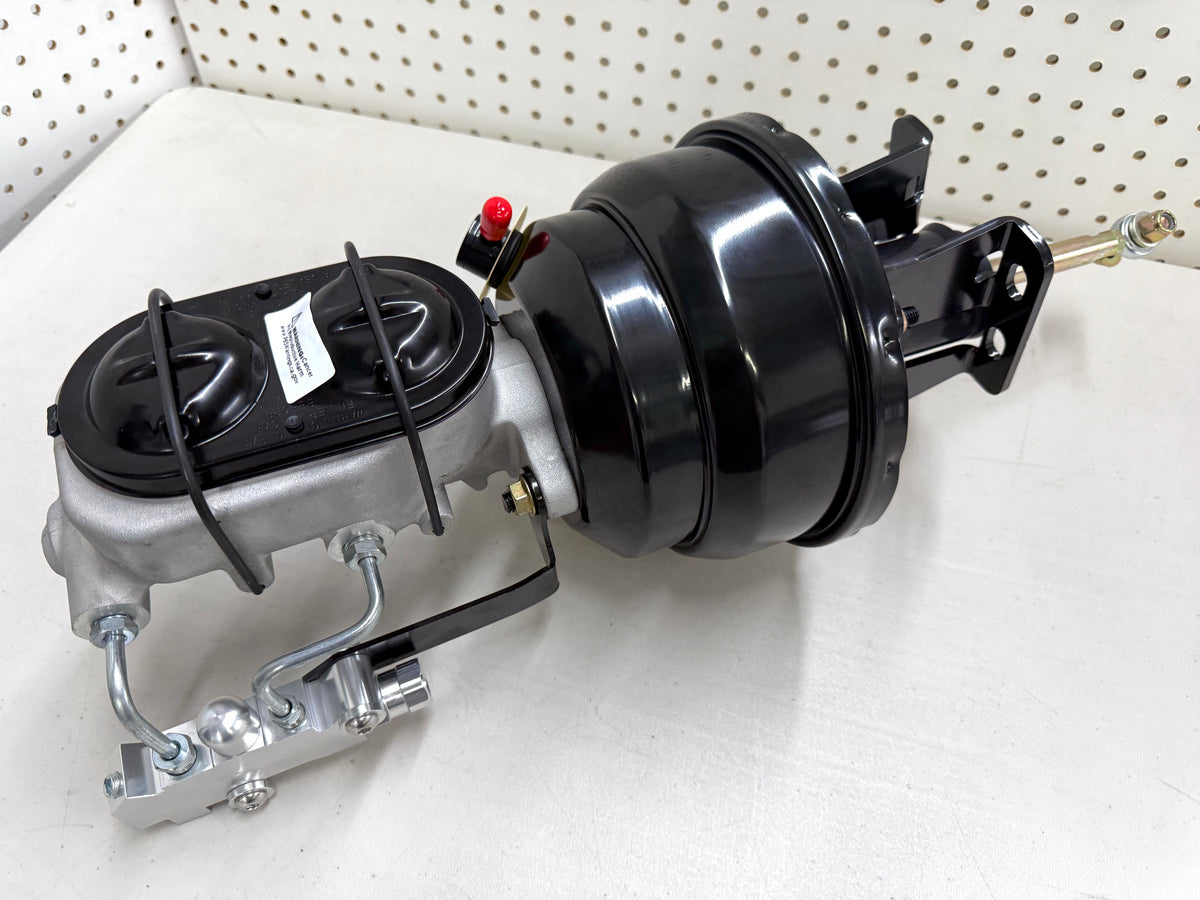 CNCDPT Power Brake Booster Conversion Kit – 1958-1964 Chevy Impala, Disc/Drum, 8” Zinc, Master Cylinder Included