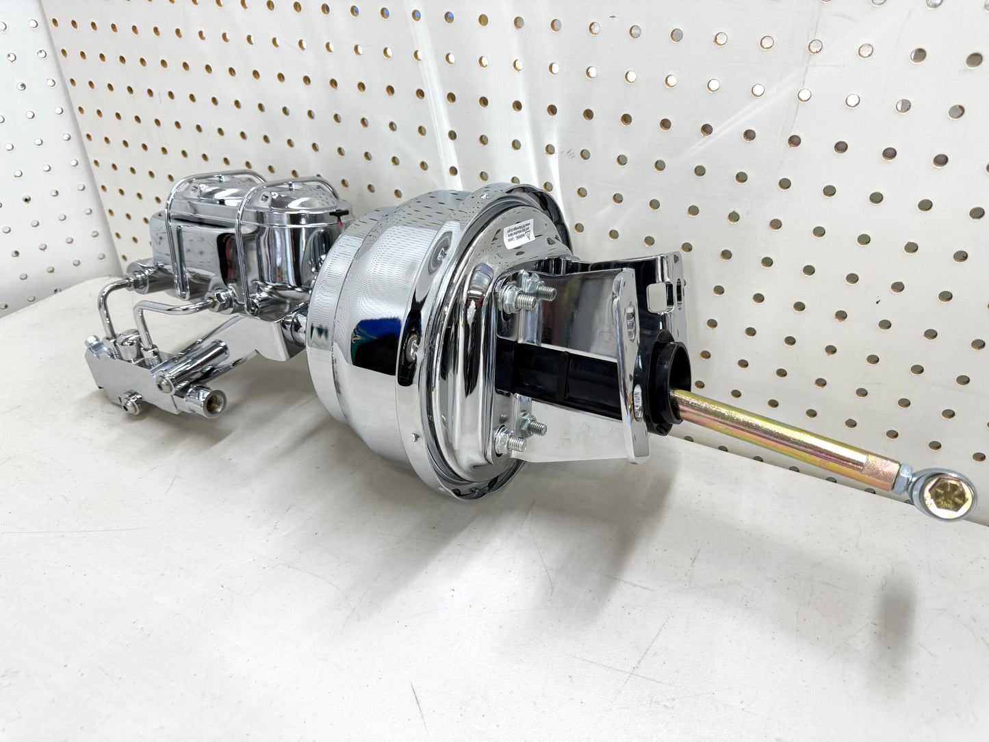 1958-1964 CHEVY FULL-SIZE / IMPALA 8" POWER BRAKE DUAL BOOSTER MASTER CONVERSION KIT (FOR DISC & DISC BRAKE) / CHROME FINISH