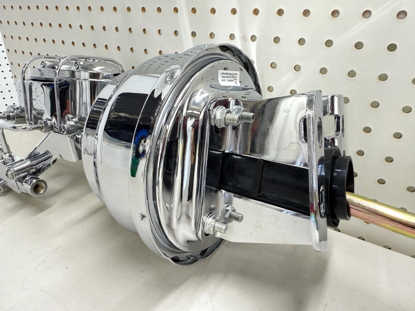 1958-1964 CHEVY FULL-SIZE / IMPALA 8" POWER BRAKE DUAL BOOSTER MASTER CONVERSION KIT (FOR DISC & DISC BRAKE) / CHROME FINISH