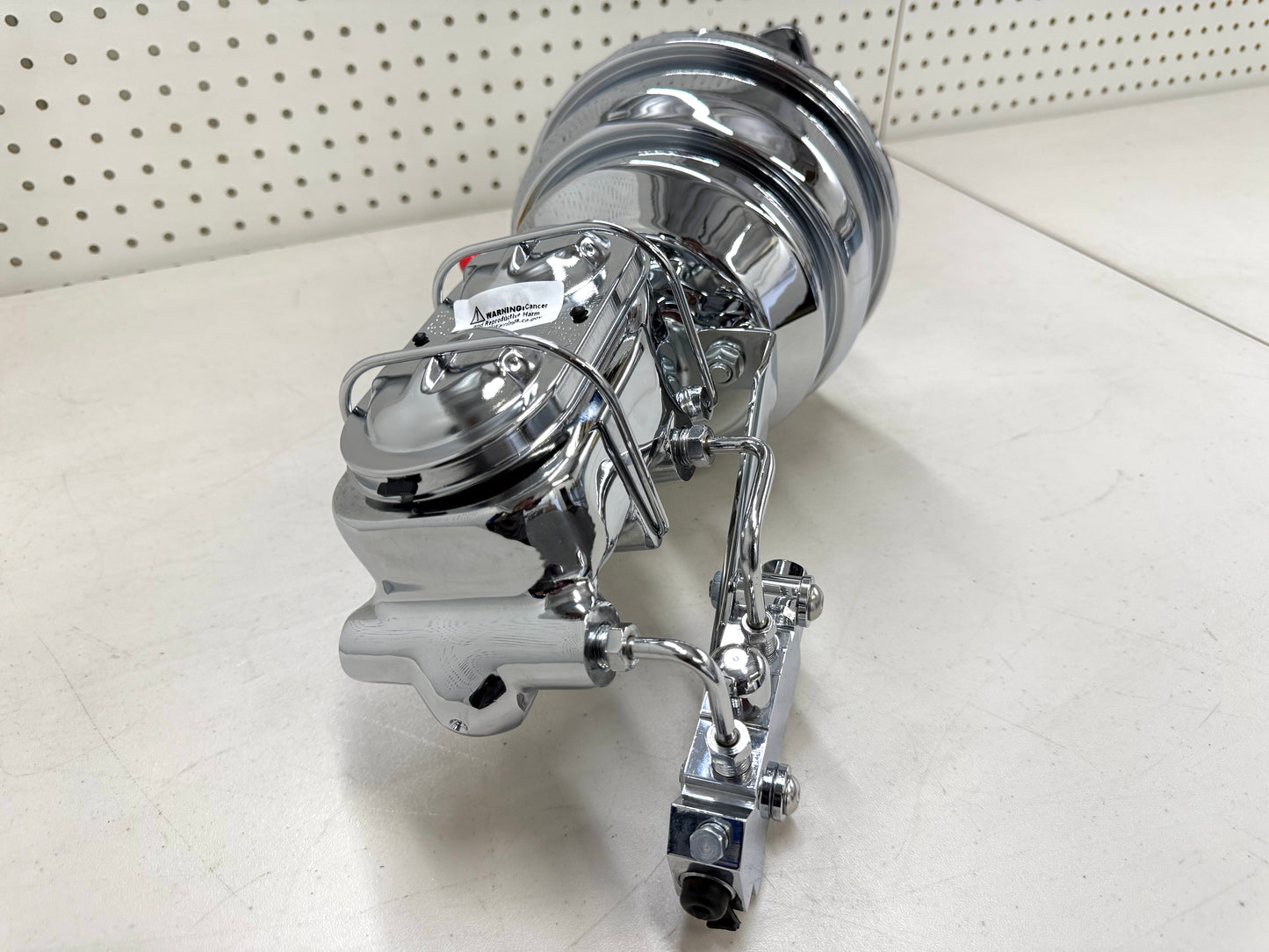 1958-1964 CHEVY FULL-SIZE / IMPALA 8" POWER BRAKE DUAL BOOSTER MASTER CONVERSION KIT (FOR DISC & DISC BRAKE) / CHROME FINISH