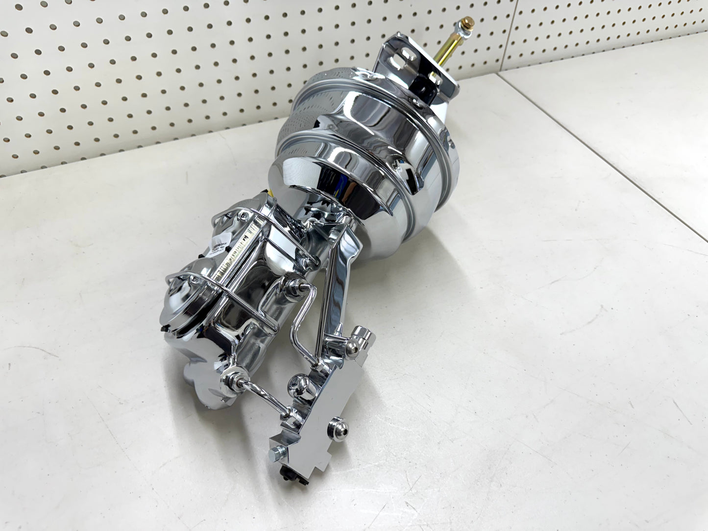 1958-1964 CHEVY FULL-SIZE / IMPALA 8" POWER BRAKE DUAL BOOSTER MASTER CONVERSION KIT (FOR DISC & DISC BRAKE) / CHROME FINISH