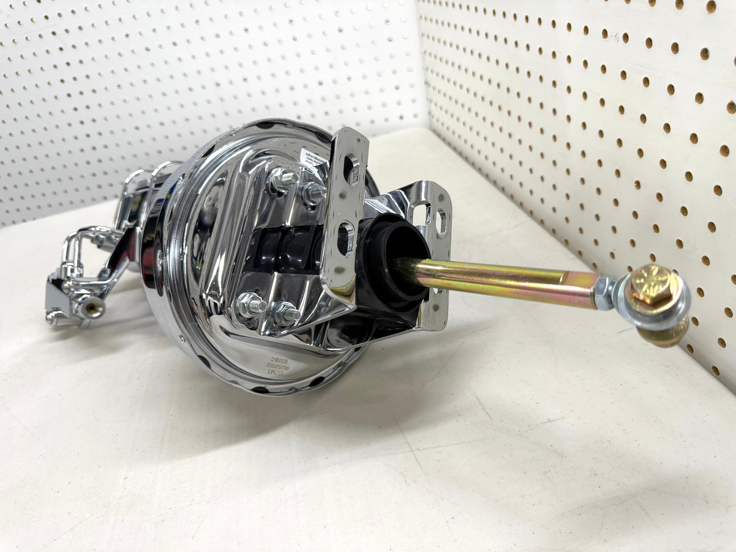 1958-1964 CHEVY FULL-SIZE / IMPALA 8" POWER BRAKE DUAL BOOSTER MASTER CONVERSION KIT (FOR DISC & DISC BRAKE) / CHROME FINISH