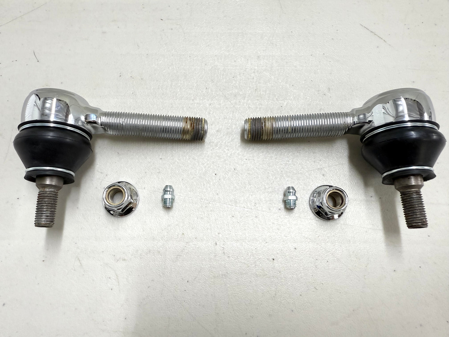 1955-1957 GM CHEVY BEL AIR / FULL SIZE STANDARD OUTER TIE ROD ENDS 1PAIR [NEW] / TRIPLE CHROME PLATED