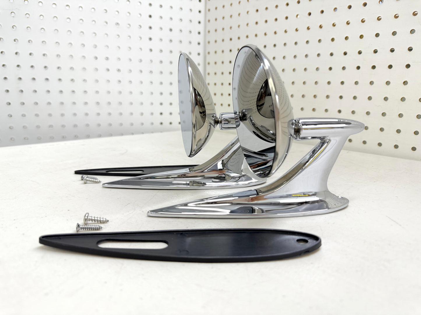 1958 CHEVY IMPALA BEL AIR BISCAYNE / FULL SIZE OUTSIDE EXTERIOR CHROME DOOR MIRROR 1SET LH/RH [NEW]