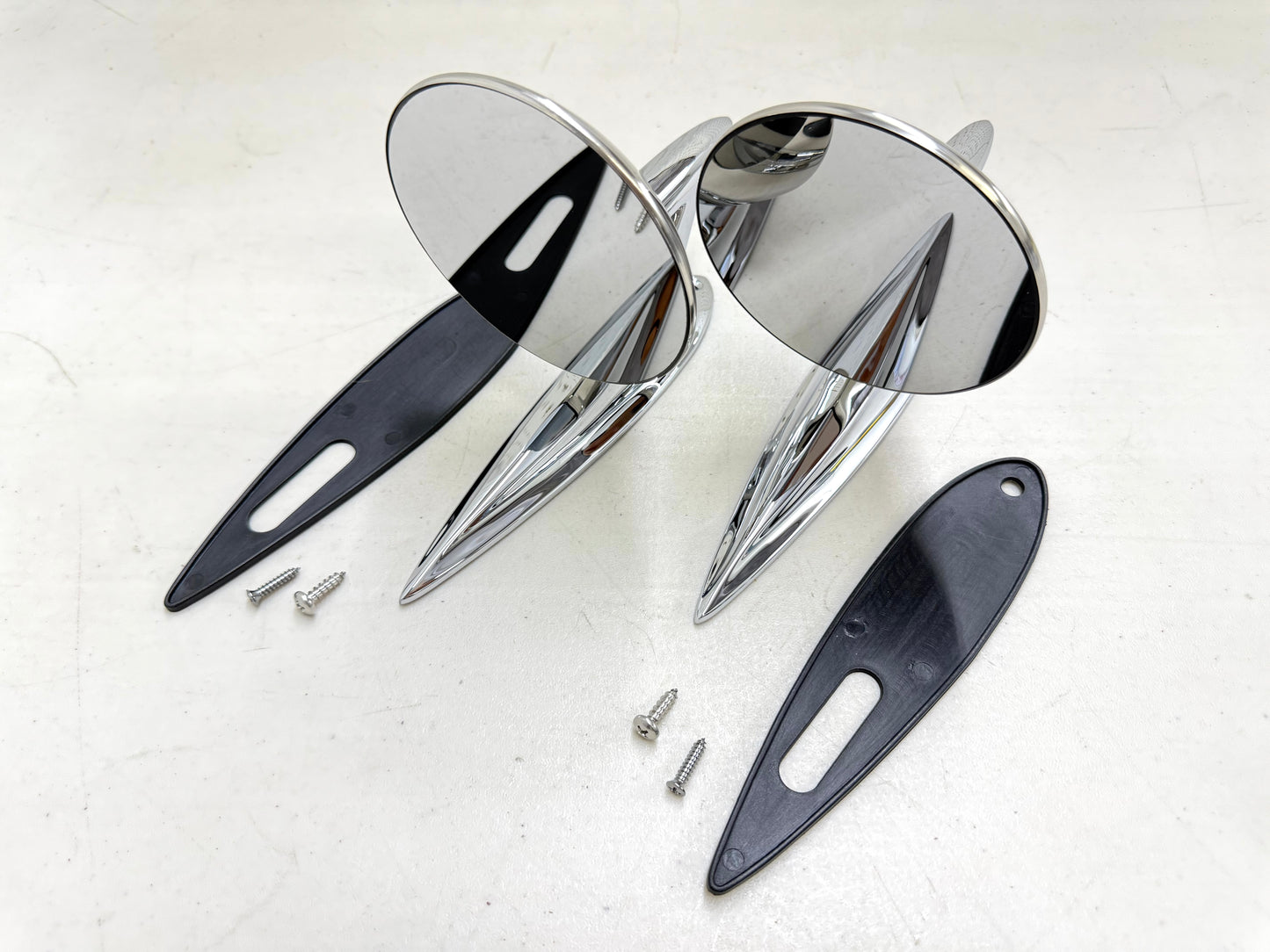 1958 CHEVY IMPALA BEL AIR BISCAYNE / FULL SIZE OUTSIDE EXTERIOR CHROME DOOR MIRROR 1SET LH/RH [NEW]