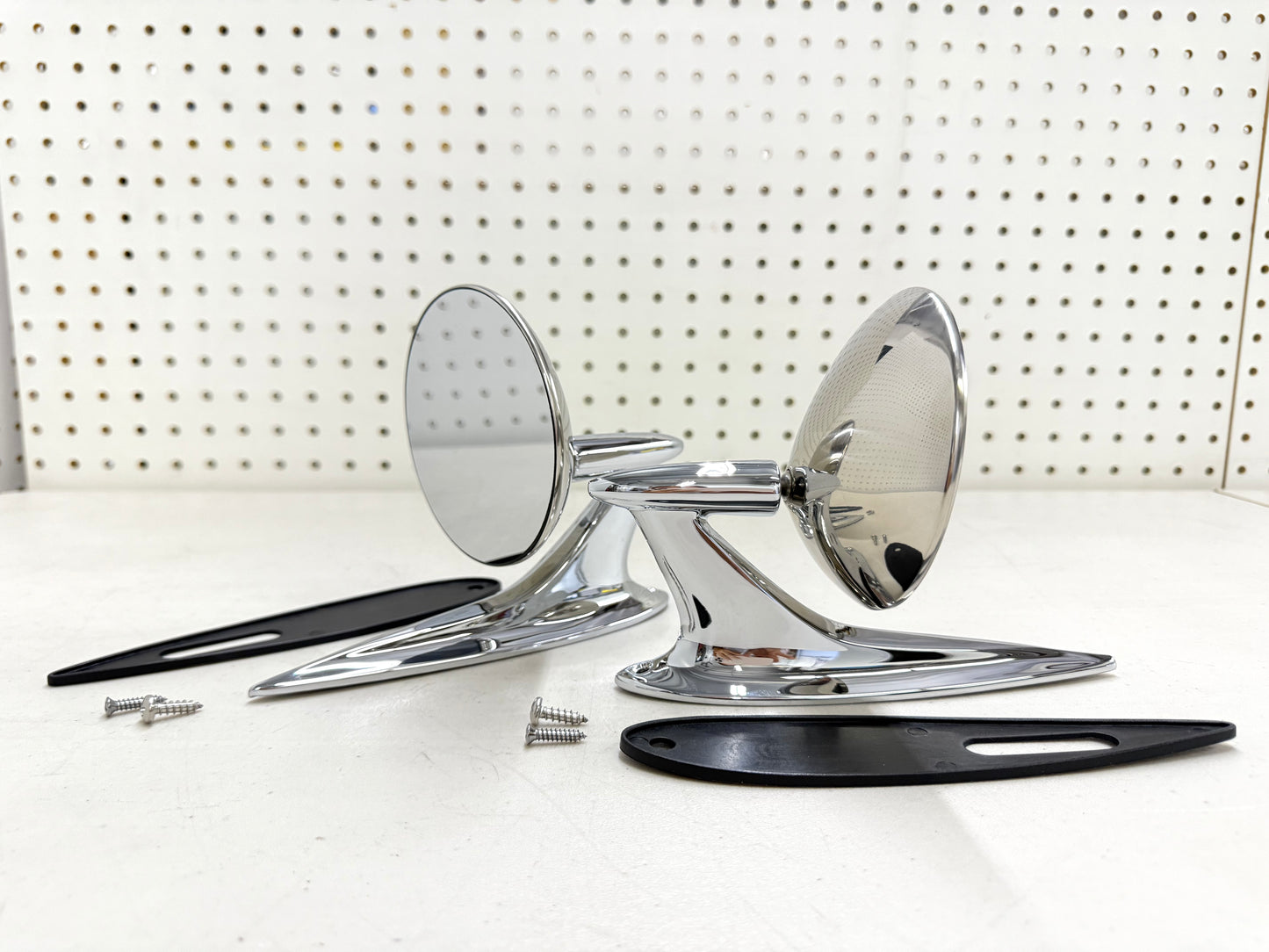 1958 CHEVY IMPALA BEL AIR BISCAYNE / FULL SIZE OUTSIDE EXTERIOR CHROME DOOR MIRROR 1SET LH/RH [NEW]