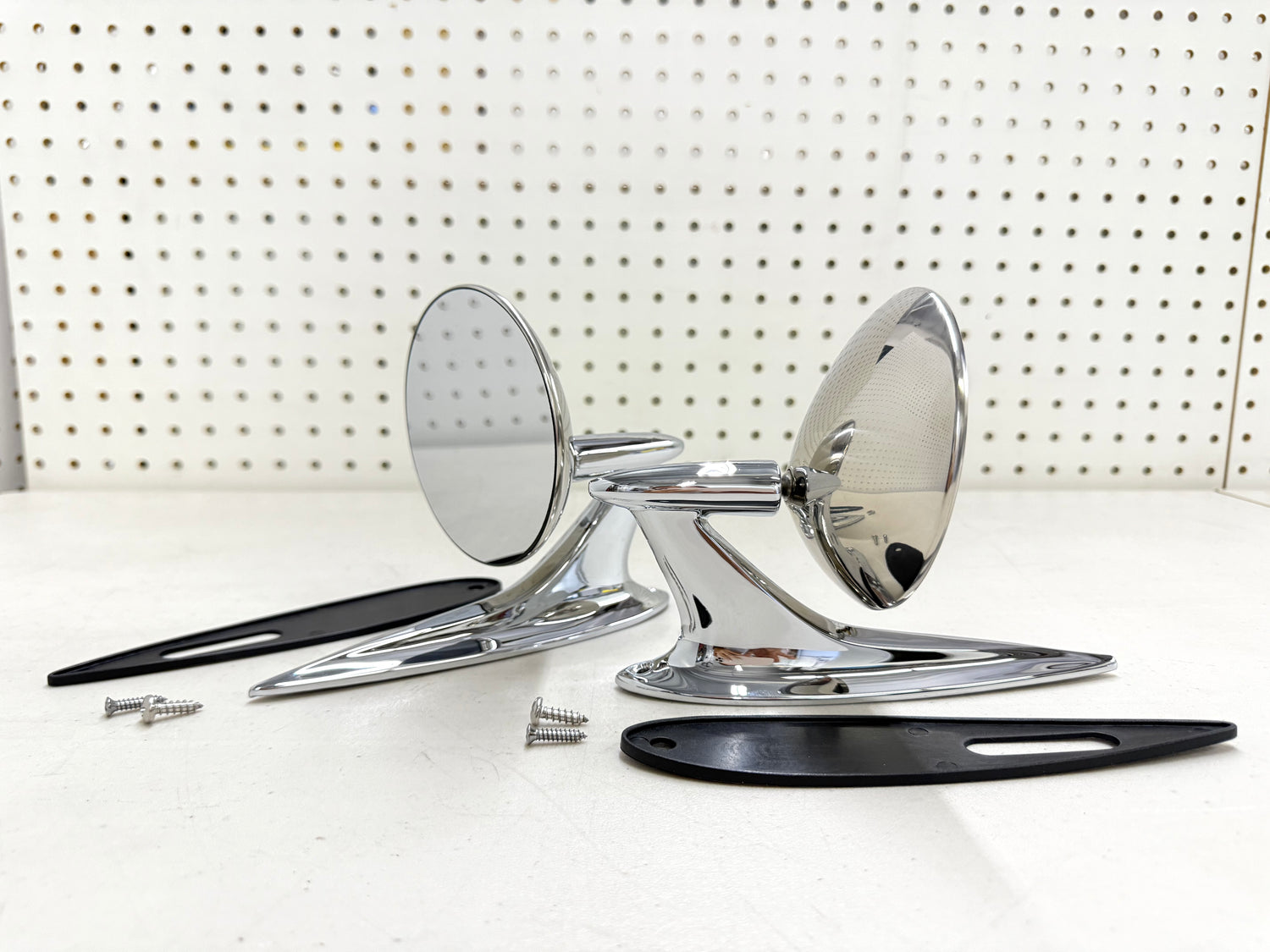 1958 CHEVY IMPALA BEL AIR BISCAYNE / FULL SIZE OUTSIDE EXTERIOR CHROME DOOR MIRROR 1SET LH/RH [NEW]