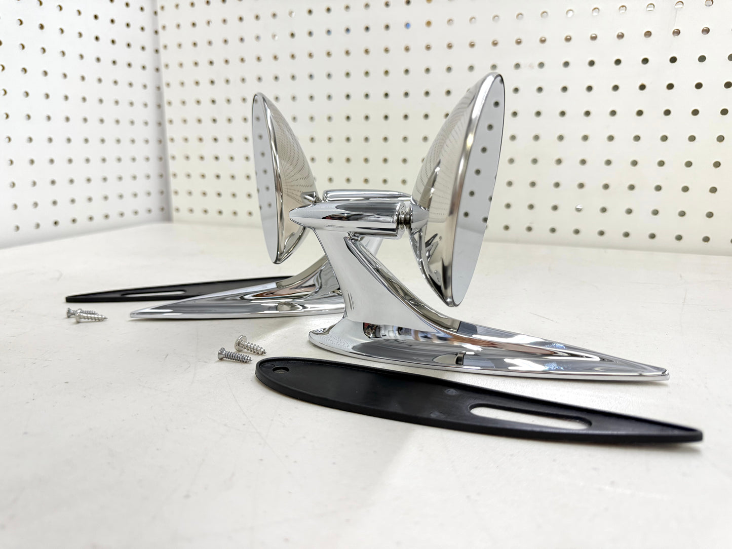 1958 CHEVY IMPALA BEL AIR BISCAYNE / FULL SIZE OUTSIDE EXTERIOR CHROME DOOR MIRROR 1SET LH/RH [NEW]