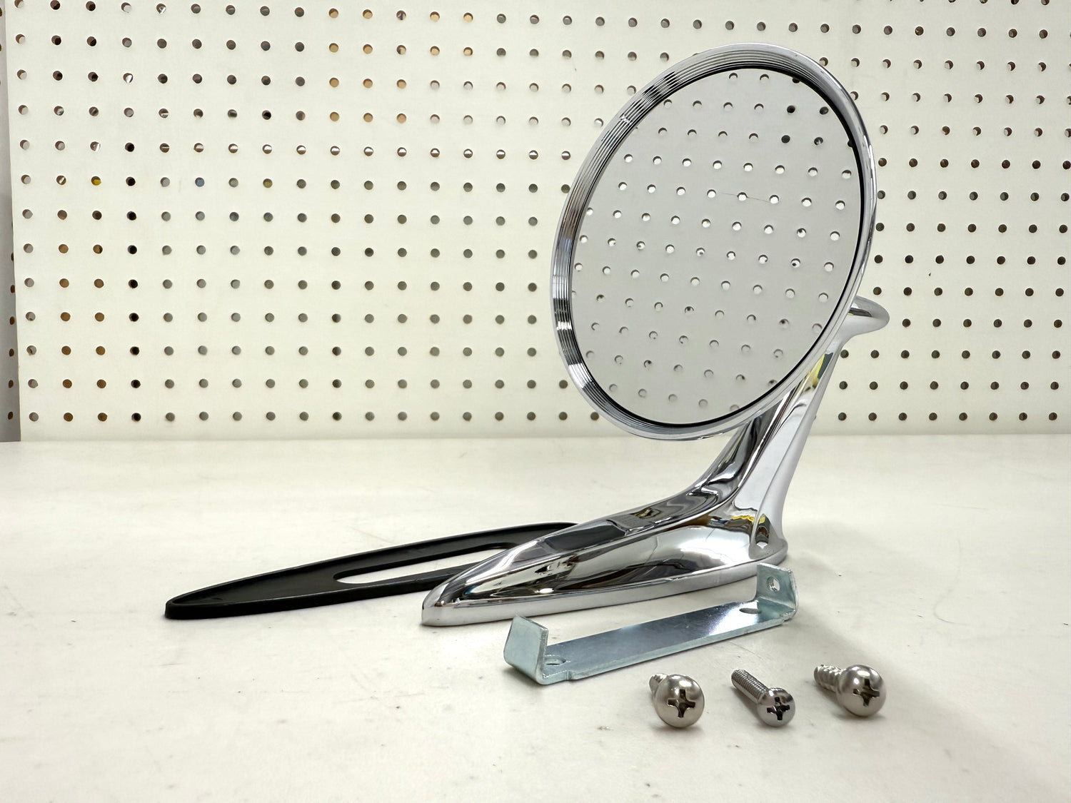1959-60 CHEVY IMPALA BEL AIR BISCAYNE / FULL SIZE OUTSIDE EXTERIOR CHROME DOOR MIRROR 1PC LH OR RH [NEW]