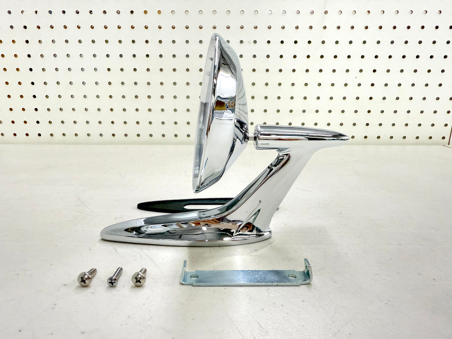 1959-60 CHEVY IMPALA BEL AIR BISCAYNE / FULL SIZE OUTSIDE EXTERIOR CHROME DOOR MIRROR 1PC LH OR RH [NEW]