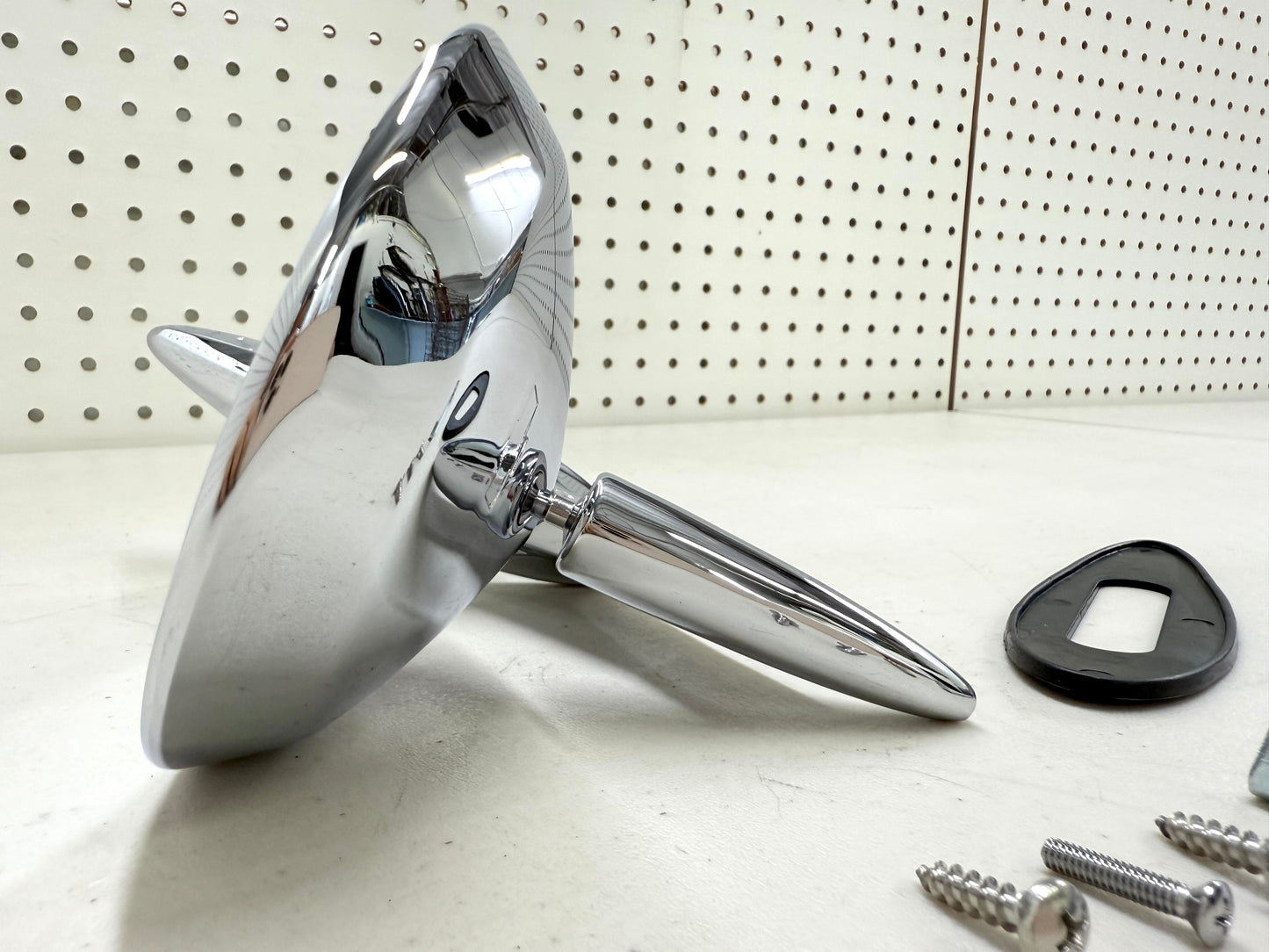 1959-60 CHEVY IMPALA BEL AIR BISCAYNE / FULL SIZE OUTSIDE EXTERIOR CHROME DOOR MIRROR 1PC LH OR RH [NEW]