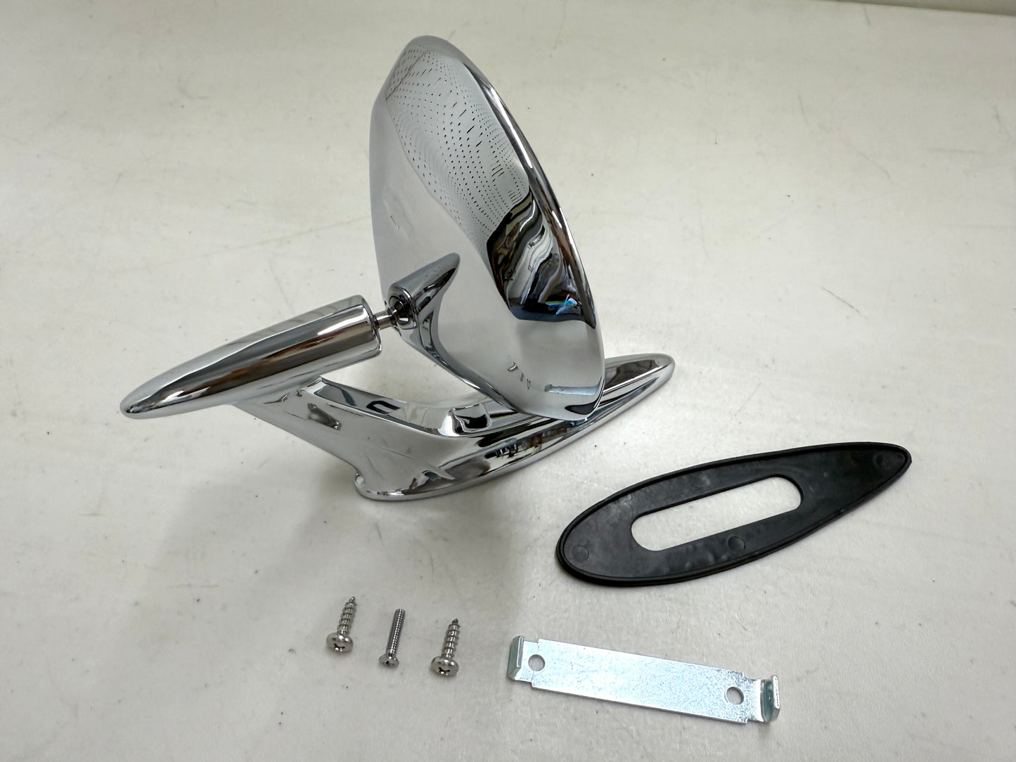 1959-60 CHEVY IMPALA BEL AIR BISCAYNE / FULL SIZE OUTSIDE EXTERIOR CHROME DOOR MIRROR 1PC LH OR RH [NEW]