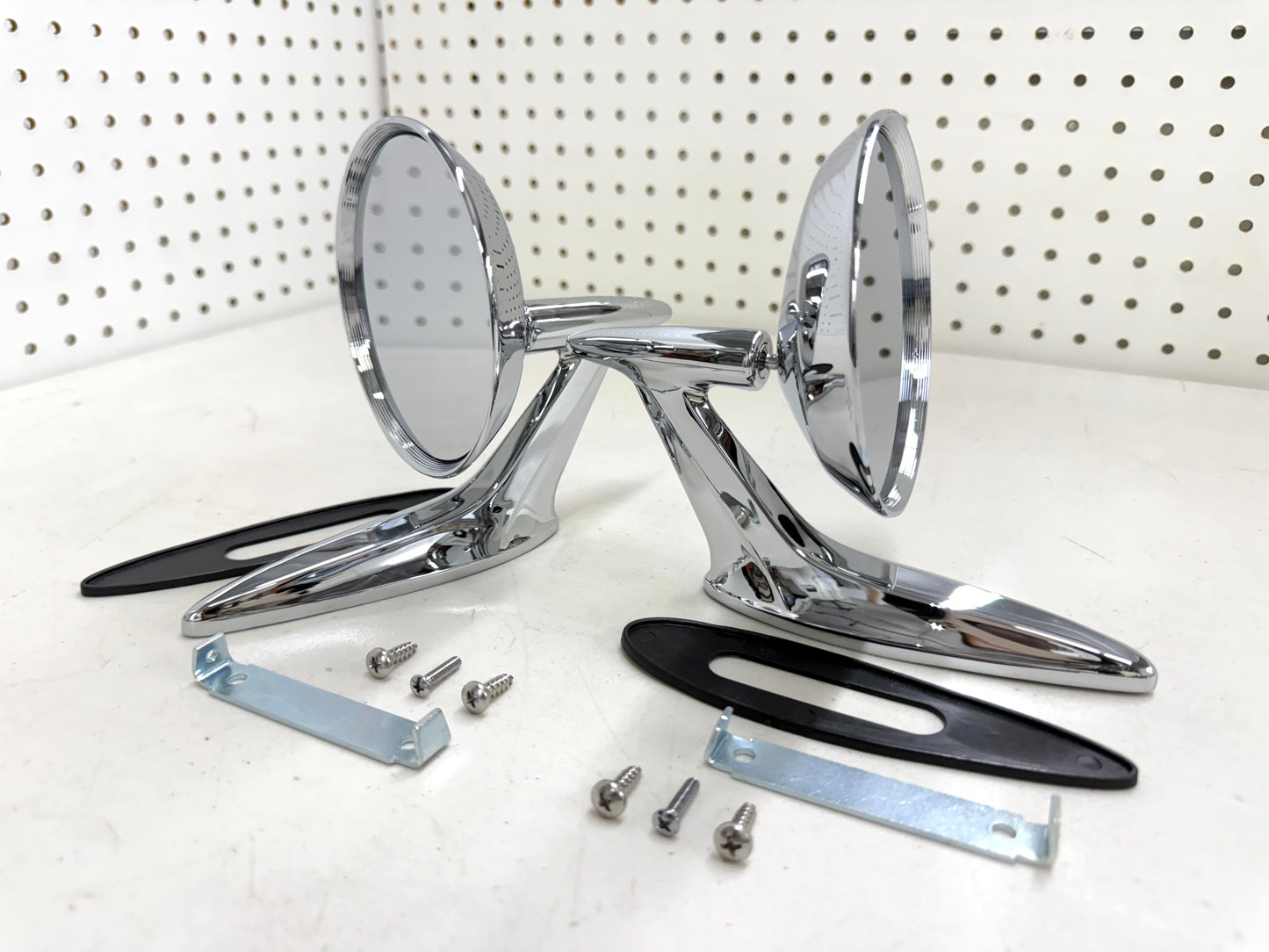 1959-60 CHEVY IMPALA BEL AIR BISCAYNE / FULL SIZE OUTSIDE EXTERIOR CHROME DOOR MIRROR 1SET LH/RH [NEW]