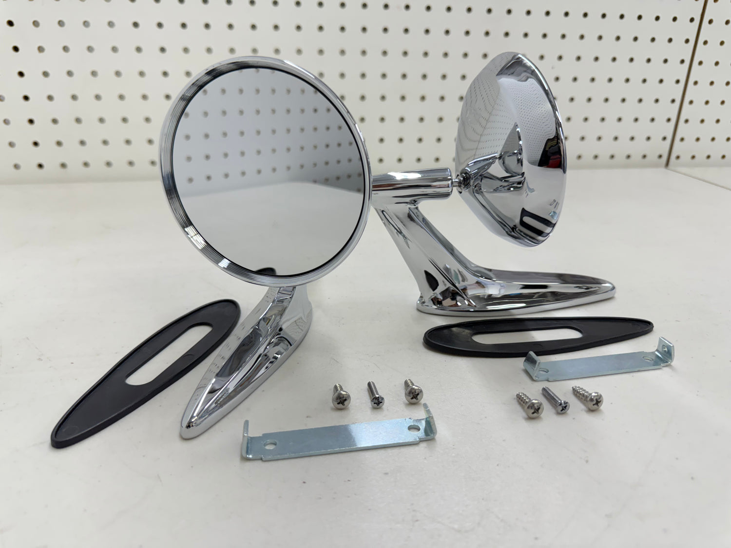 1959-60 CHEVY IMPALA BEL AIR BISCAYNE / FULL SIZE OUTSIDE EXTERIOR CHROME DOOR MIRROR 1SET LH/RH [NEW]