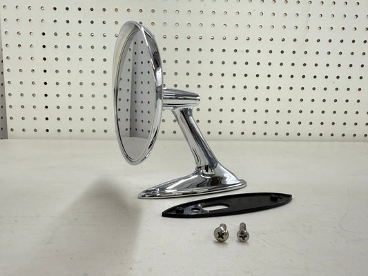 1961-62 CHEVY IMPALA BEL AIR BISCAYNE / FULL SIZE OUTSIDE EXTERIOR CHROME DOOR MIRROR 1PC LH OR RH [NEW]