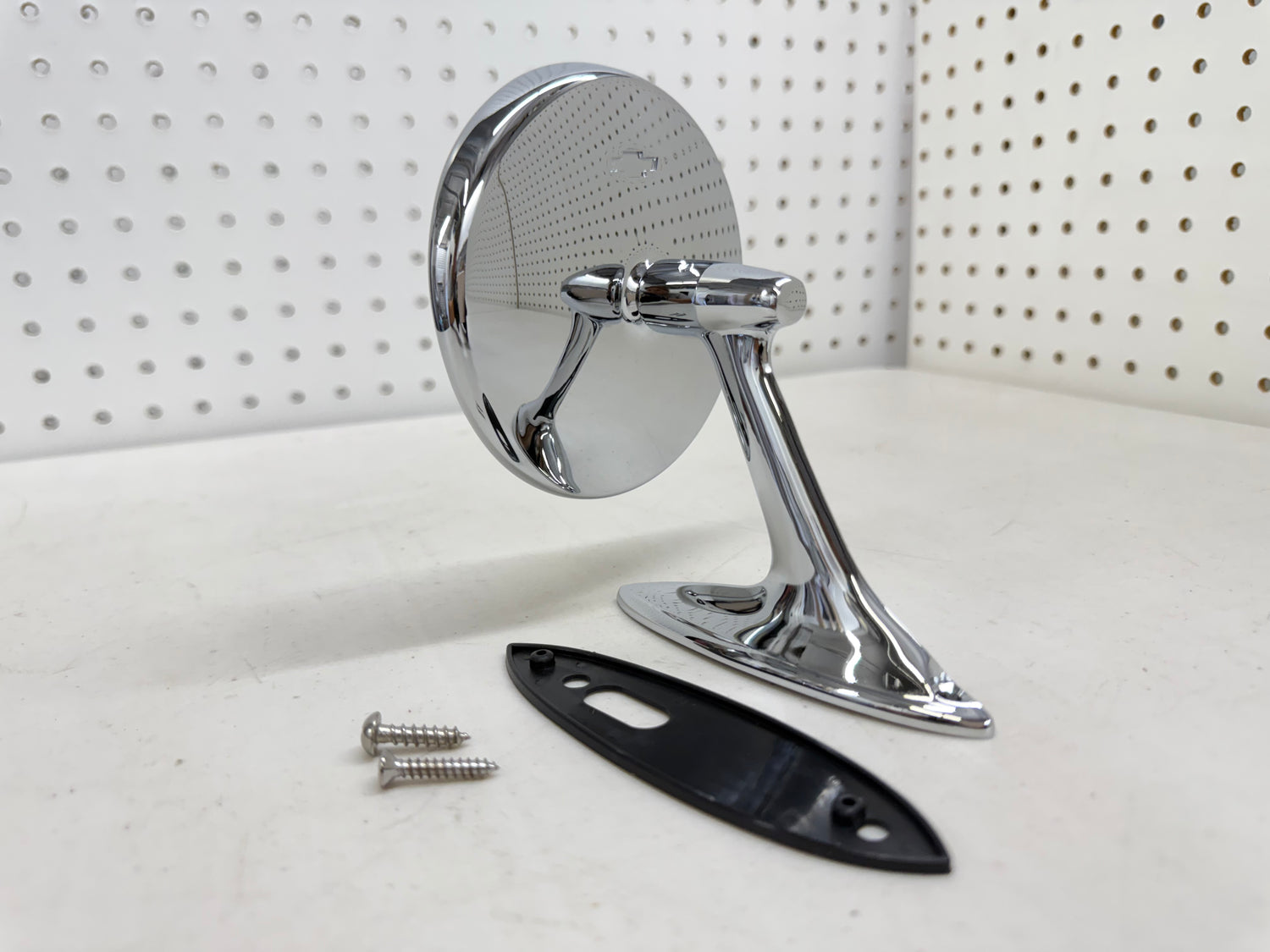 1961-62 CHEVY IMPALA BEL AIR BISCAYNE / FULL SIZE OUTSIDE EXTERIOR CHROME DOOR MIRROR 1PC LH OR RH [NEW]