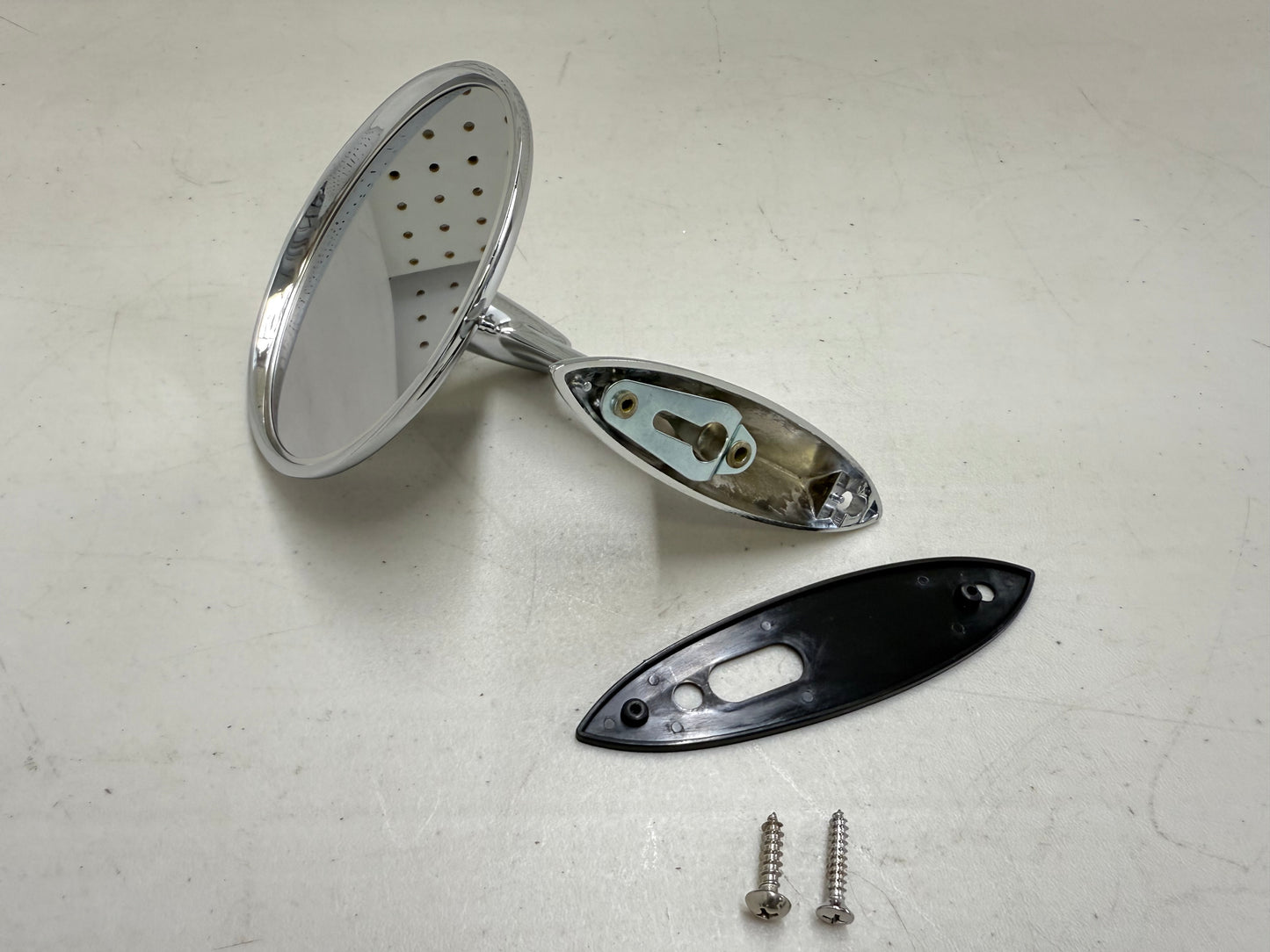 1961-62 CHEVY IMPALA BEL AIR BISCAYNE / FULL SIZE OUTSIDE EXTERIOR CHROME DOOR MIRROR 1PC LH OR RH [NEW]