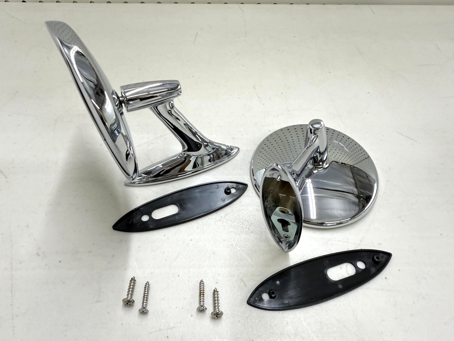 1961-62 CHEVY IMPALA BEL AIR BISCAYNE / FULL SIZE OUTSIDE EXTERIOR CHROME DOOR MIRROR 1SET LH/RH [NEW]