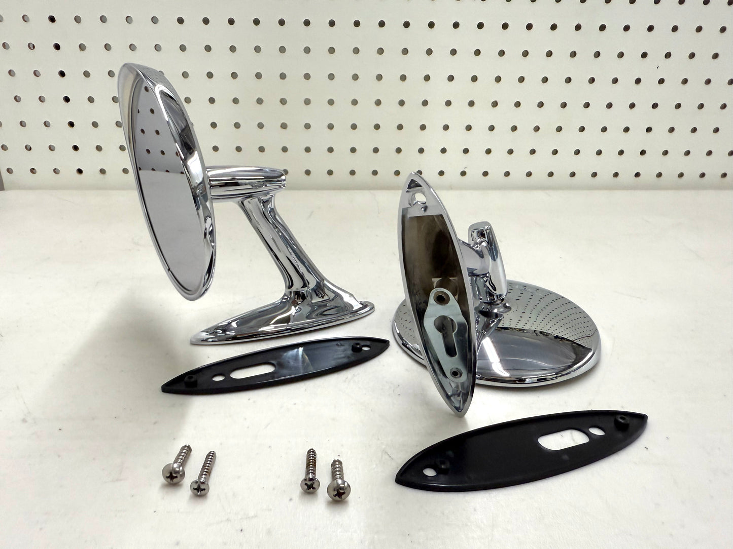 1961-62 CHEVY IMPALA BEL AIR BISCAYNE / FULL SIZE OUTSIDE EXTERIOR CHROME DOOR MIRROR 1SET LH/RH [NEW]