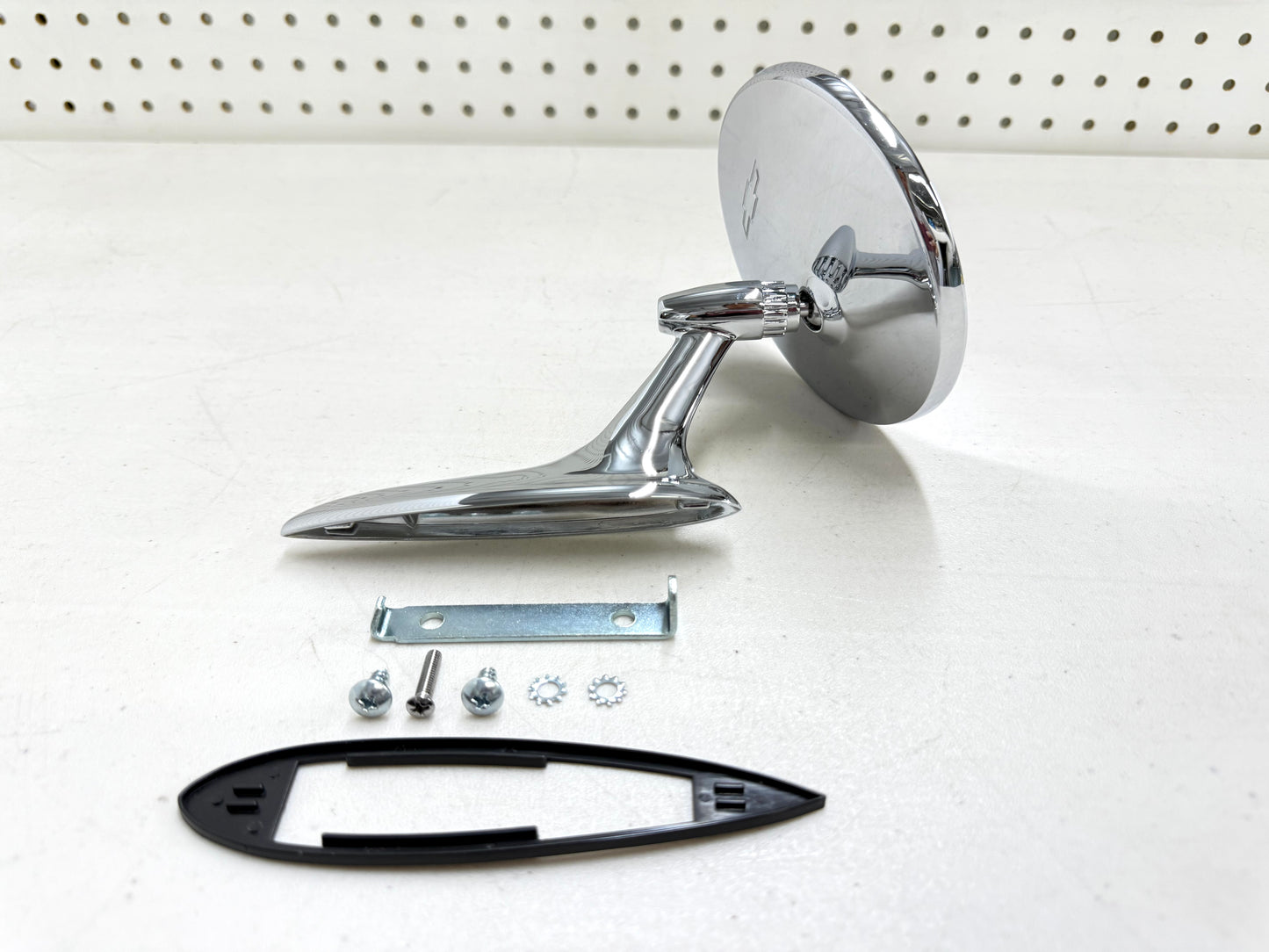 1963-64 CHEVY IMPALA BEL AIR BISCAYNE / FULL SIZE OUTSIDE EXTERIOR CHROME DOOR MIRROR 1PC LH OR RH [NEW]