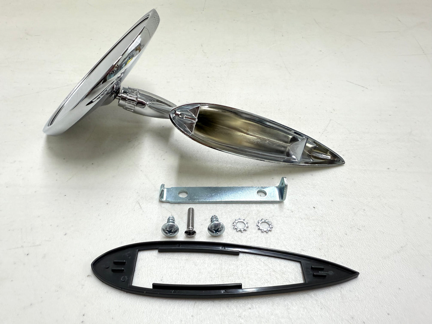 1963-64 CHEVY IMPALA BEL AIR BISCAYNE / FULL SIZE OUTSIDE EXTERIOR CHROME DOOR MIRROR 1PC LH OR RH [NEW]