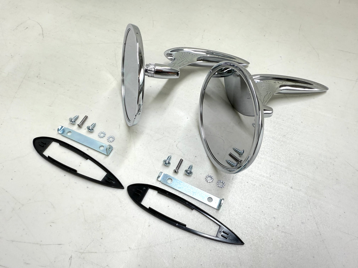 1963-64 CHEVY IMPALA BEL AIR BISCAYNE / FULL SIZE OUTSIDE EXTERIOR CHROME DOOR MIRROR 1SET LH/RH [NEW]