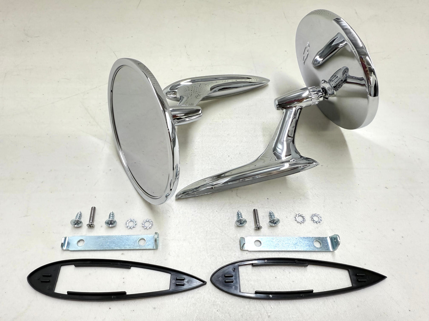 1963-64 CHEVY IMPALA BEL AIR BISCAYNE / FULL SIZE OUTSIDE EXTERIOR CHROME DOOR MIRROR 1SET LH/RH [NEW]