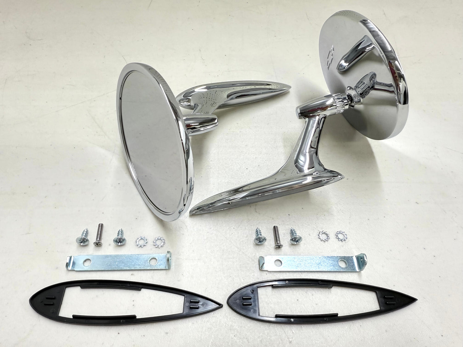 1963-64 CHEVY IMPALA BEL AIR BISCAYNE / FULL SIZE OUTSIDE EXTERIOR CHROME DOOR MIRROR 1SET LH/RH [NEW]