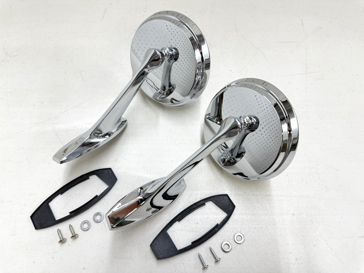 1965-66 CHEVY IMPALA BEL AIR BISCAYNE CAPRICE / FULL SIZE OUTSIDE EXTERIOR CHROME DOOR MIRROR 1SET LH and RH [NEW]